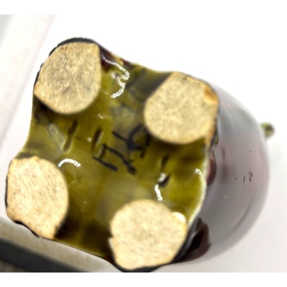 Antique French Art Nouveau Majolica Vase Floral Motif Vivid Colors (READ) - Picture 12 of 12